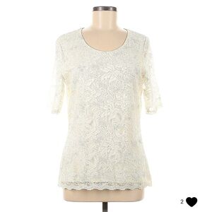 Coldwater Creek Lace Blouse Women’s Medium
